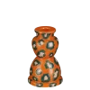 Kandelaar oranje - h15xd9,5cm