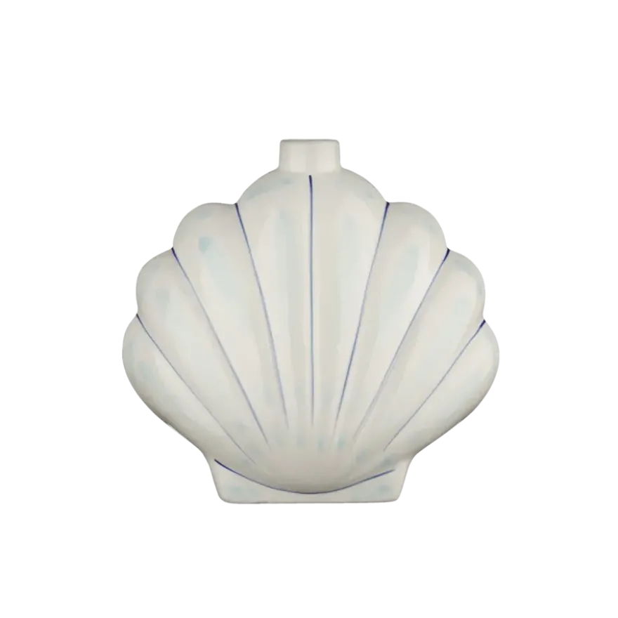 Kandelaar schelp blauw