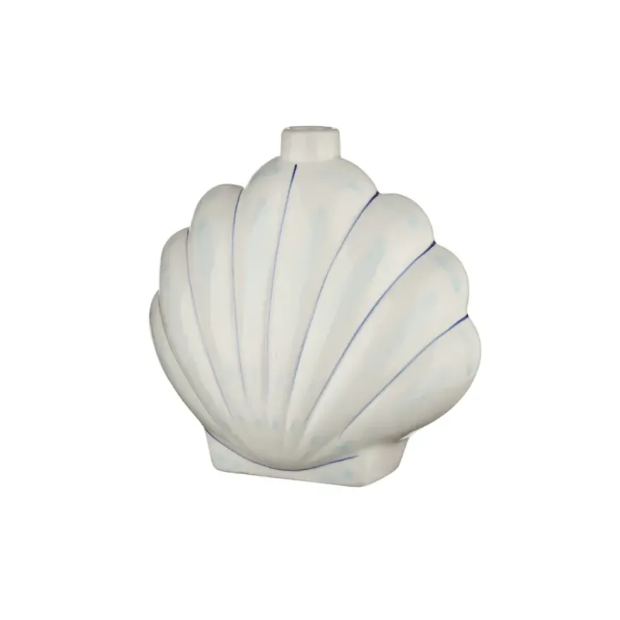 Kandelaar schelp blauw