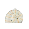 Kandelaar schelp oranje/blauw
