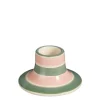Kandelaar streep roze - h4xd7cm