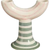 Kandelaar streep roze - h12xd12cm