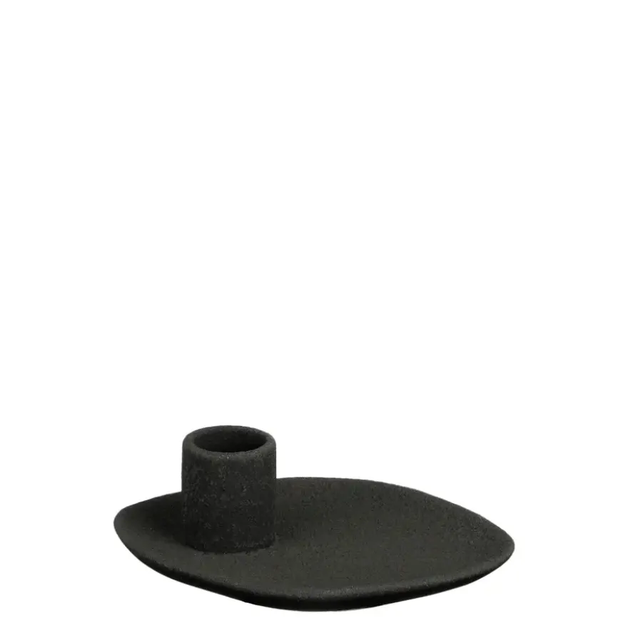 Kandelaar zwart - l13xb10xh4cm