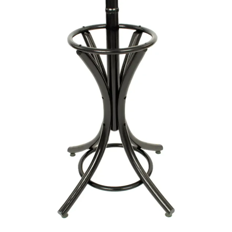 Kapstok Bistro zwart 12-haaks staand met parapluhouder