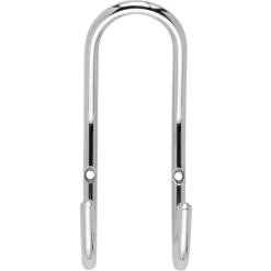 Kapstok 2 haken Gerome chroom zamak 58 mm