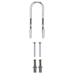 Kapstok 2 haken Gerome chroom zamak 58 mm