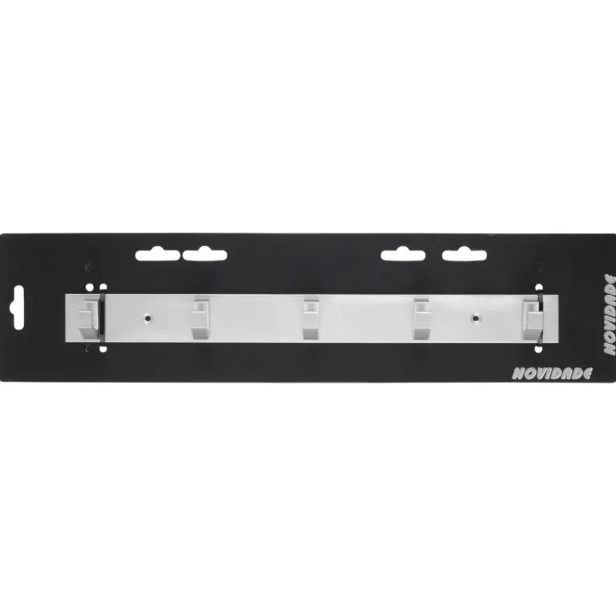 Kapstok 5 haken Kristel aluminium 360 mm