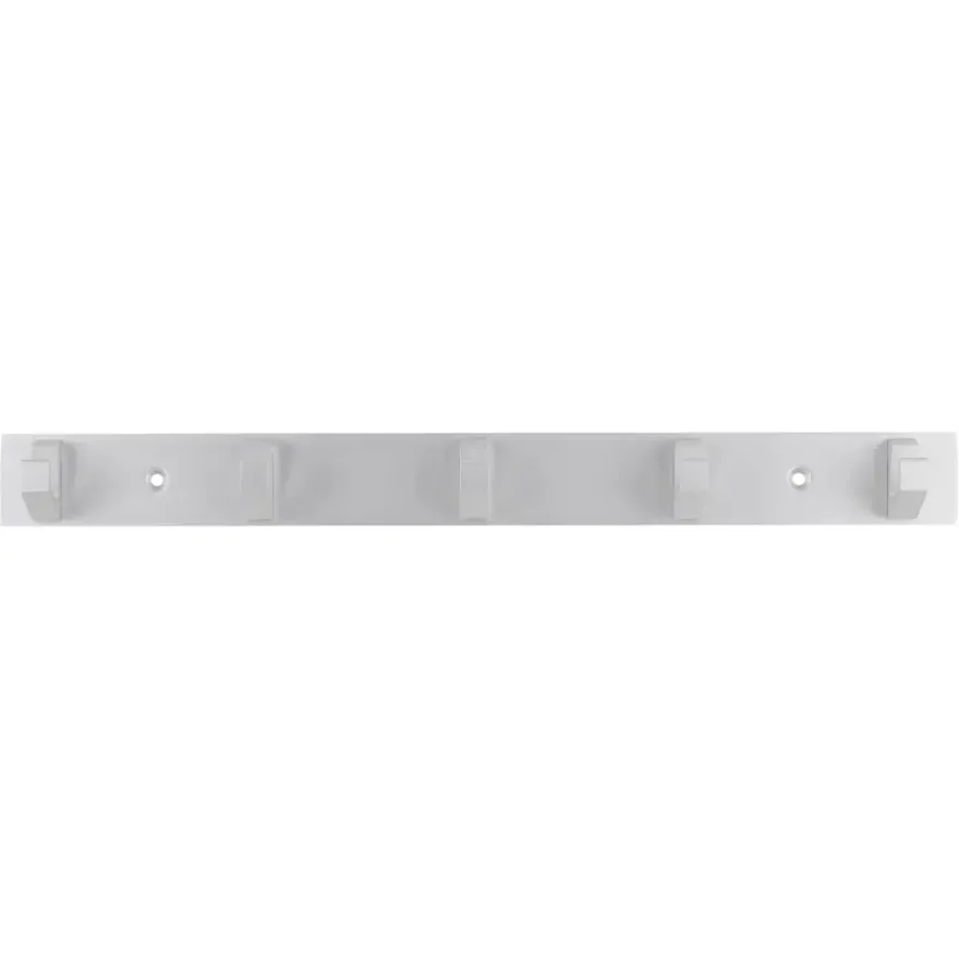 Kapstok 5 haken Kristel aluminium 360 mm