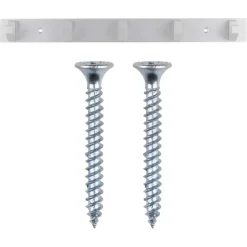 Kapstok 5 haken Kristel aluminium 360 mm