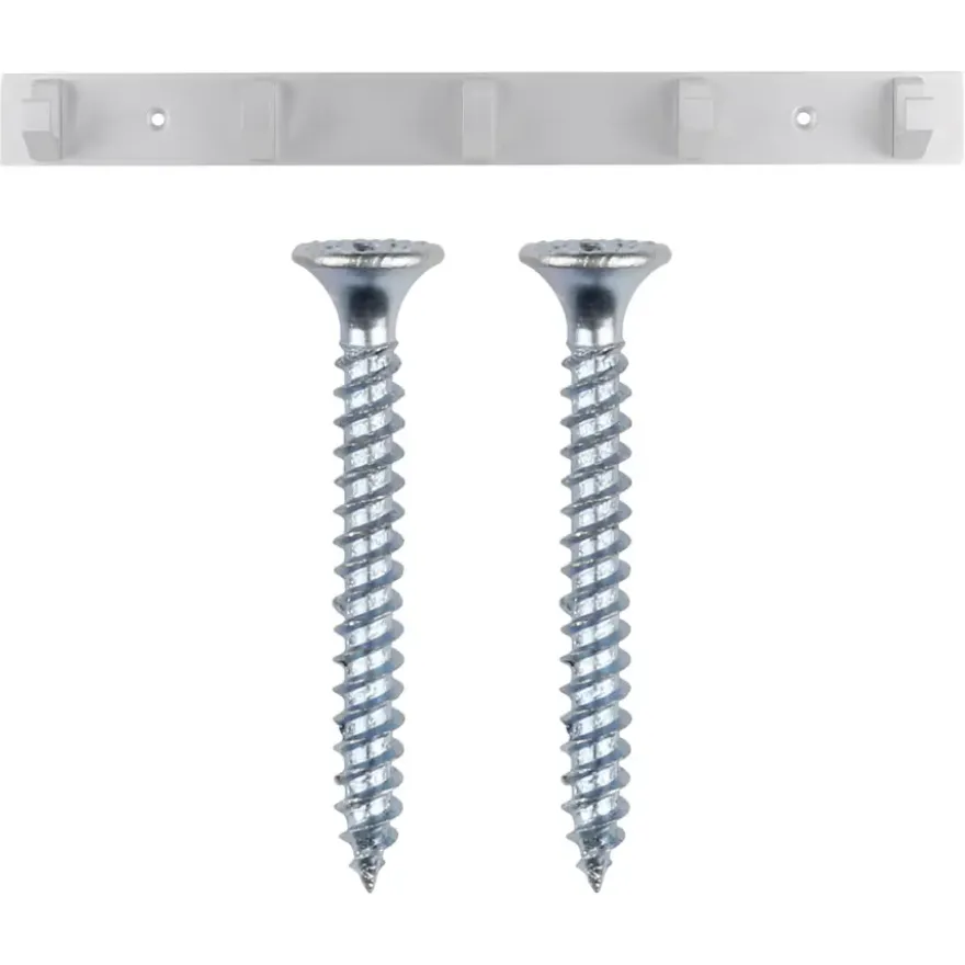 Kapstok 5 haken Kristel aluminium 360 mm