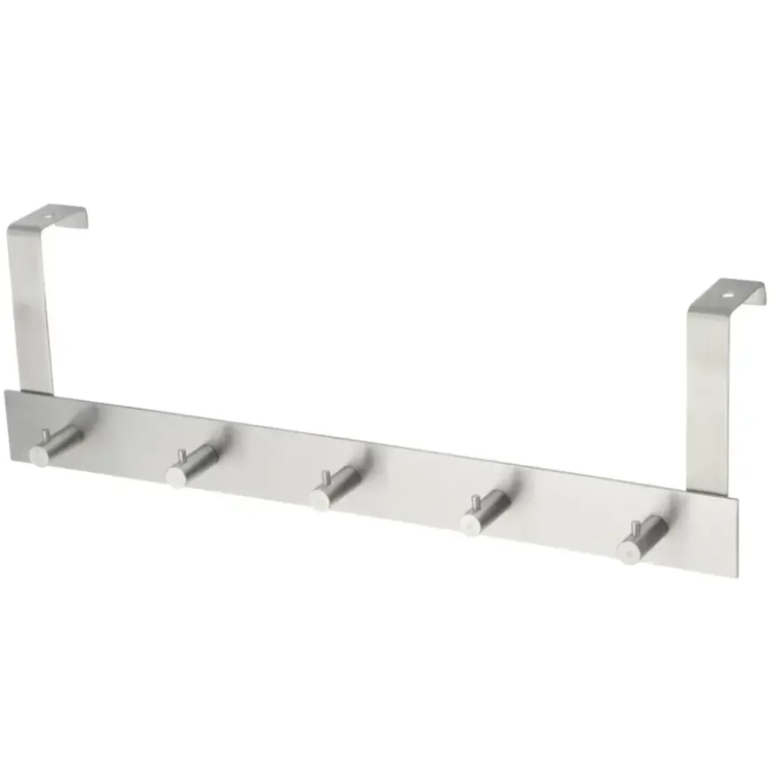 Kapstok 5 haken Manuel RVS 400 mm
