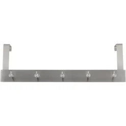 Kapstok 5 haken Manuel RVS 400 mm
