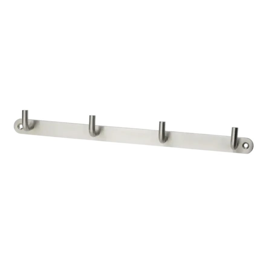 Kapstok 4 haken Moja RVS 310 mm