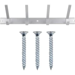 Kapstok 4 haken Ria aluminium 456 mm