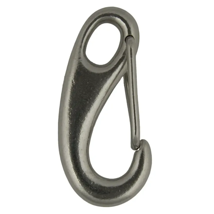 Karabijnhaak dicht oog 50mm