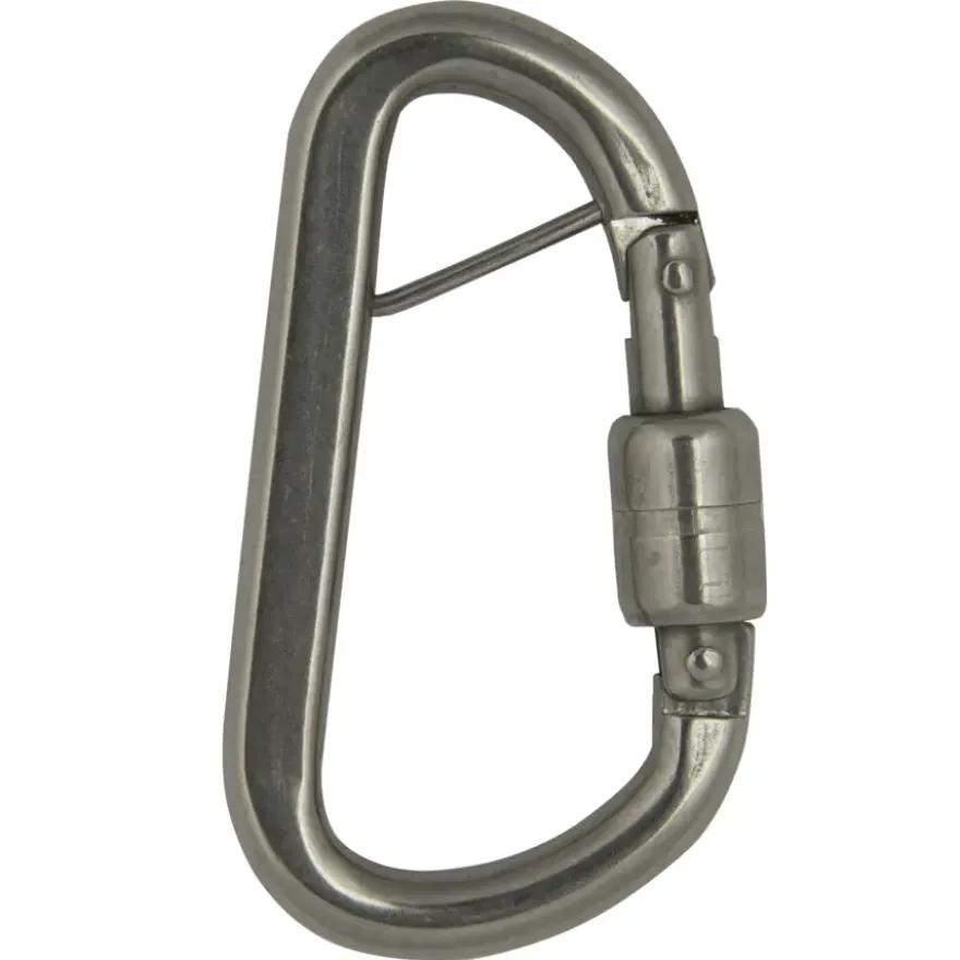 Karabijnhaak met veerbelast borging 8x80mm