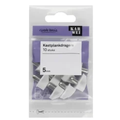 KARWEI kastplankdrager wit 5 mm (10 stuks)