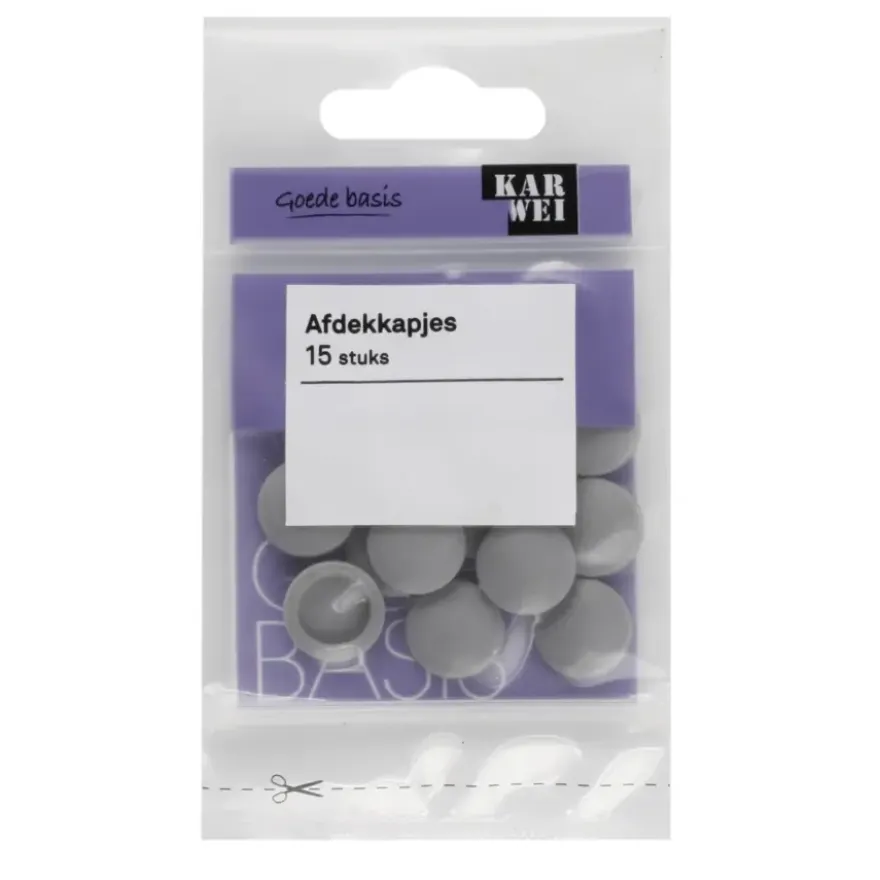 KARWEI afdekkapje grijs (15 stuks)
