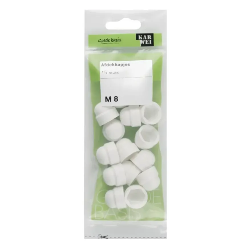 KARWEI afdekkapje M8 wit (15 stuks)