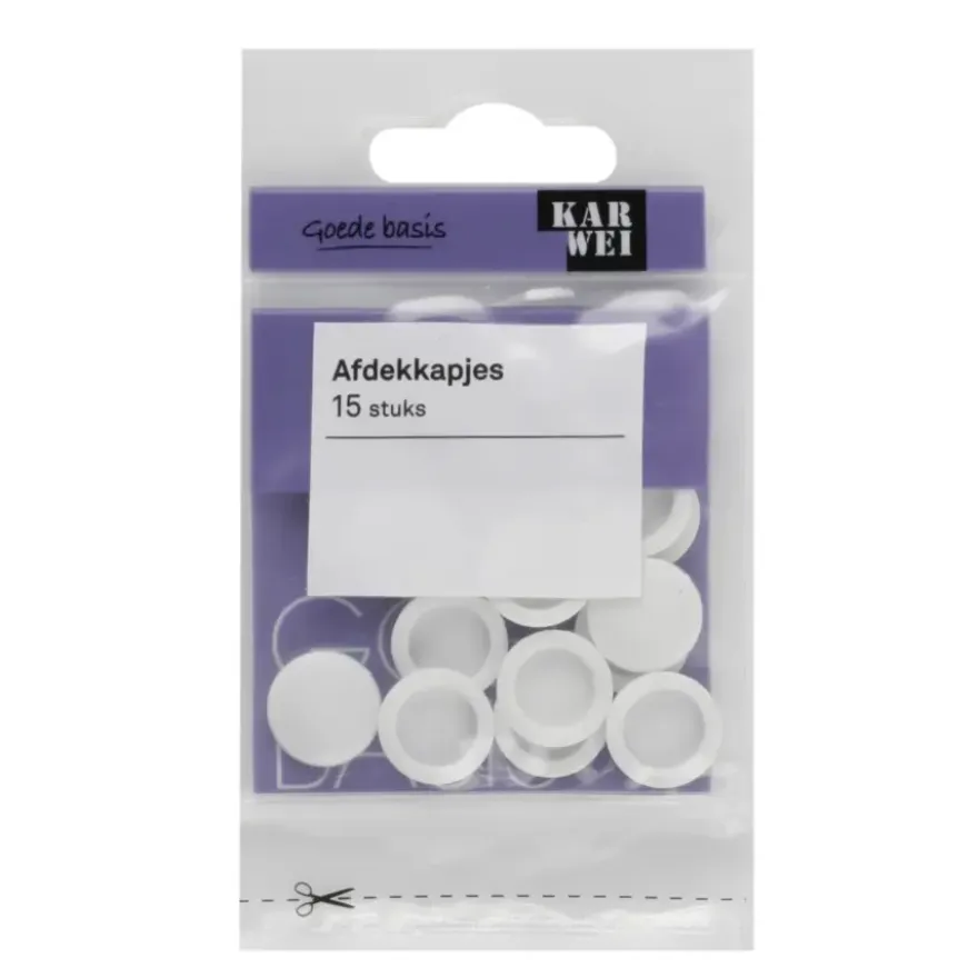 KARWEI afdekkapje wit (15 stuks)
