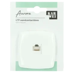 KARWEI Aurora UTP Wandcontactdoos CAT5 wit