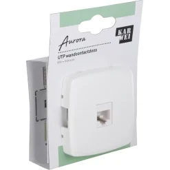 KARWEI Aurora UTP Wandcontactdoos CAT5 wit