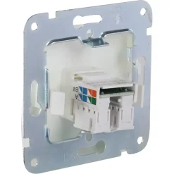 KARWEI Aurora UTP Wandcontactdoos CAT5 wit