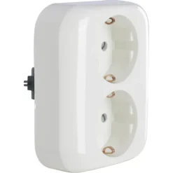 KARWEI Aurora Wandcontactdoos Dubbel RA wit
