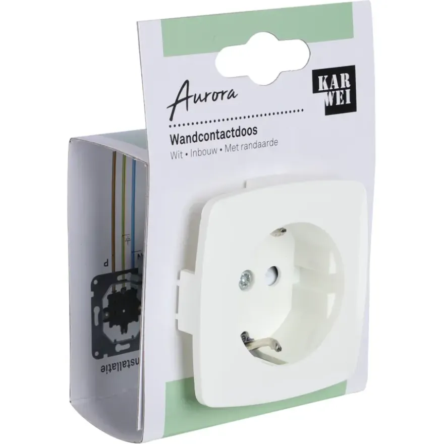 KARWEI Aurora wandcontactdoos RA wit