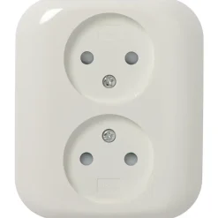 KARWEI Aurora wandcontactdoos dubbel wit