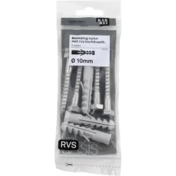KARWEI Basisplug 10x50mm+hdb 8x60mm RVS 4ST