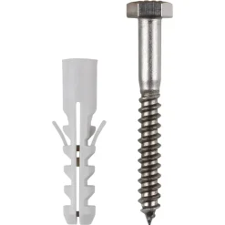 KARWEI Basisplug 8x40mm + hdb 6x40mm RVS 4ST