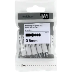 KARWEI Basisplug 8x40mm + uni 5x50mm 6ST