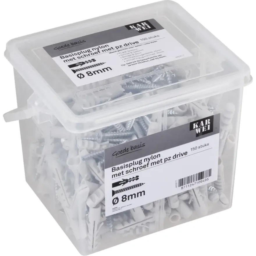 KARWEI Basisplug 8x40mm + uni 5x50mm 150ST