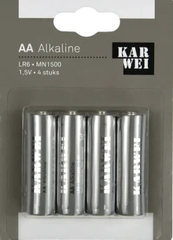 KARWEI Batterij Alkaline AA 4 stuks