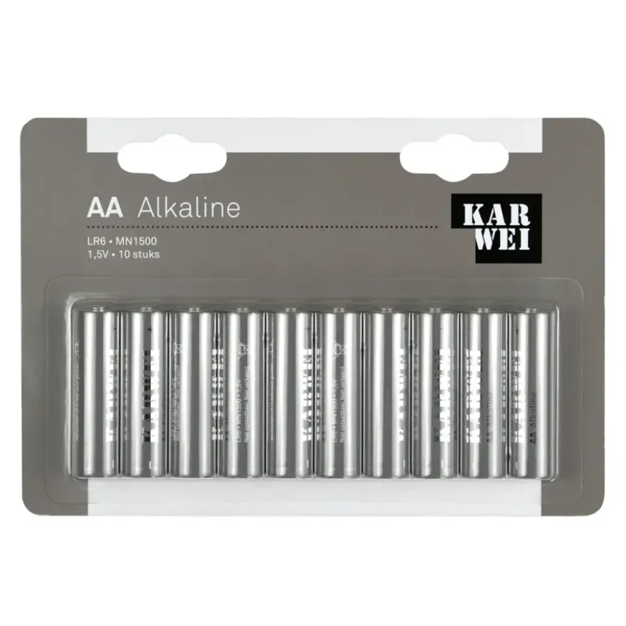 KARWEI Batterij Alkaline AA 10 stuks