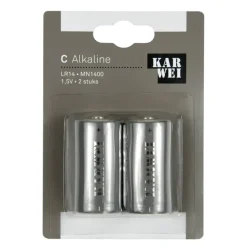 KARWEI Batterij Alkaline C 2 stuks