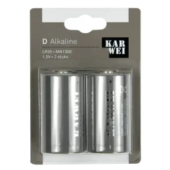 KARWEI Batterij Alkaline D 2 stuks