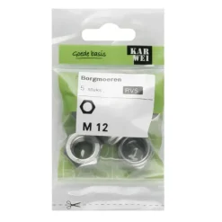 KARWEI borgmoer rvs M12 (5 stuks)