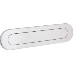 KARWEI briefplaat ovaal chroom