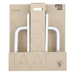 Karwei deurkruk set Abel ovaal schild sleutelgat 56 mm aluminium