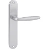 Karwei deurkruk set Antonio ovaal blind schild aluminium