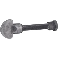 Karwei deurkruk set Bento ovaal schild vrij-bezet sluiting 63/8 mm tin look messing