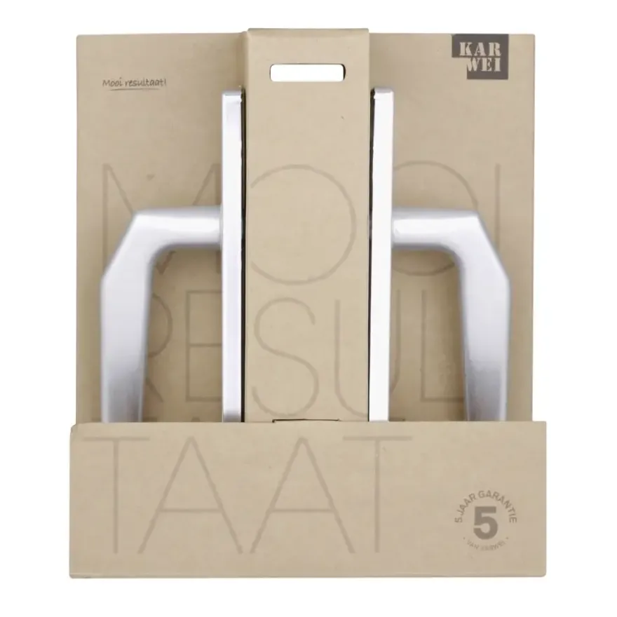 Karwei deurkruk set Daan recht blind schild aluminium