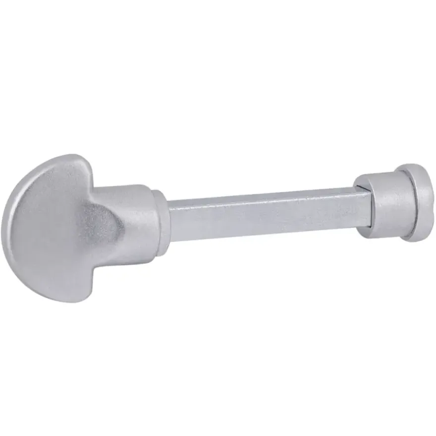 Karwei deurkruk set Daan recht schild vrij-bezet sluiting 63/8 mm aluminium