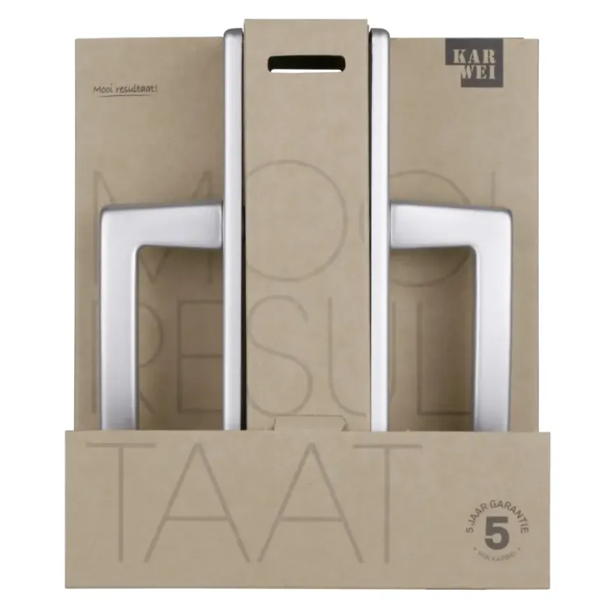KARWEI deurkrukset France langschild sleutel 56mm ANOX (mat aluminium)
