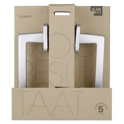 Karwei deurkruk set France vierkant rozet ANOX aluminium mat