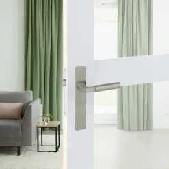 Karwei deurkruk set Fulham recht blind schild RVS