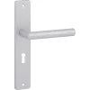 Karwei deurkruk set Greece recht schild sleutelgat 56 mm ANOX aluminium mat