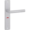 Karwei deurkruk set Greece recht schild vrij-bezet sluiting 63/8 mm ANOX aluminium mat